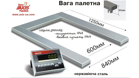 Новинка каталогу: палетні ваги з нержавіючої сталі 4BDU1500П‑Е «Еліт»