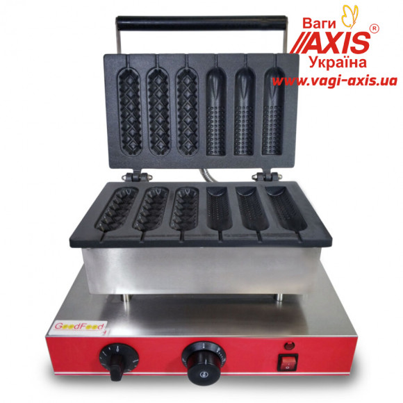 Аппарат КОРН-ДОГ для приготовления вафли на палочке GoodFood CM6A (3+3) Аппарат КОРН-ДОГ для приготовления вафли на палочке GoodFood CM6A (3+3)