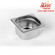 Gastronorm container stainless Brillis GN 1/6 - 100 mm Gastronorm container stainless Brillis GN 1/6 - 100 mm