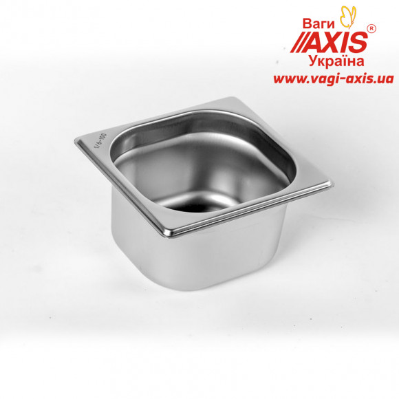 Gastronorm container stainless Brillis GN 1/6 - 100 mm Gastronorm container stainless Brillis GN 1/6 - 100 mm
