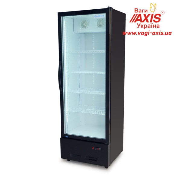 Шкаф холодильный для напитков GoodFood BC360NBW2LED черный-белый
