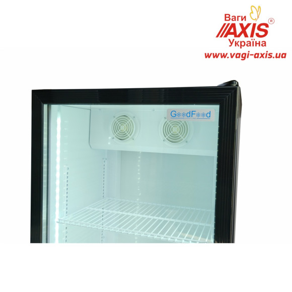 Шкаф холодильный для напитков GoodFood BC360NBW2LED черный-белый