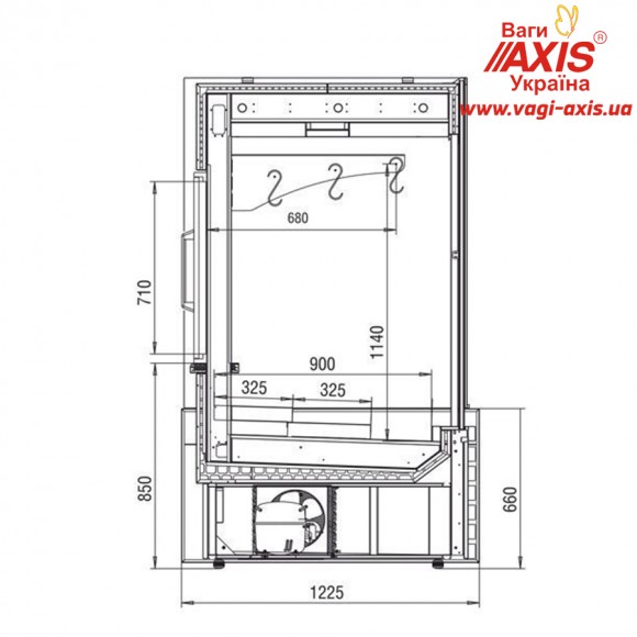 Холодильная витрина для мяса Миссури Crystal
