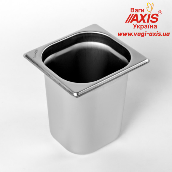 Gastronorm container stainless Brillis GN 1/6 - 200 mm Gastronorm container stainless Brillis GN 1/6 - 200 mm