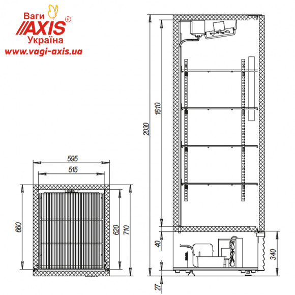 Шкаф холодильный Капри 0,5М нержавейка Шкаф холодильный Капри 0,5М нержавейка