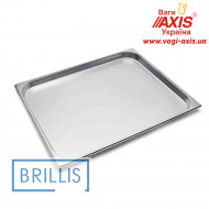 Гастроемкость Brillis н/ж сталь GN 2/1-40 мм (650x530x40мм)