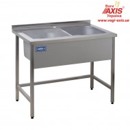 Ванна моечная двухсекционная (1200x500)