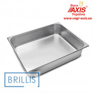 Гастроемкость Brillis н/ж сталь GN 2/1-150 мм (650x530x150мм)
