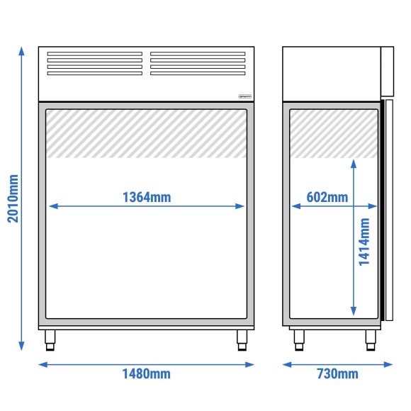 Freezer cabinet GGM Gastro TS1200ND Freezer cabinet GGM Gastro TS1200ND