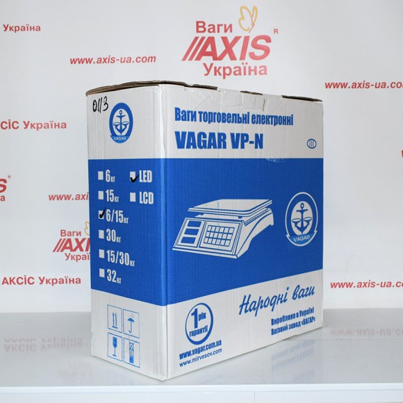 Торговые весы Vagar VP-N6/15 LED (RS-232)