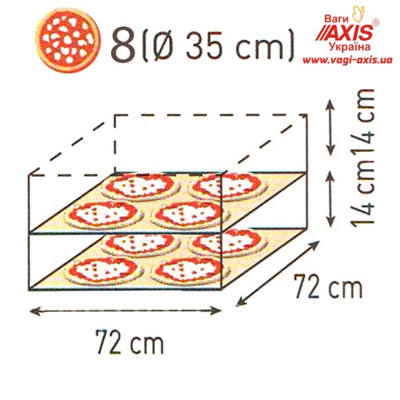 Печь для пиццы ItPizza ML4+4