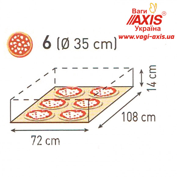 Печь для пиццы ItPizza ML6