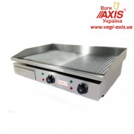 Поверхность жарочная электрическая хромированная комби GoodFood EG73FRM