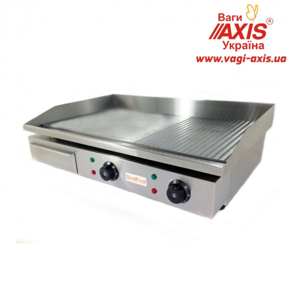 Поверхность жарочная электрическая хромированная комби GoodFood EG73FRM Поверхность жарочная электрическая хромированная комби GoodFood EG73FRM