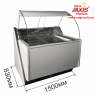 Витрина для мяса ВХСКУ Лира 1,5 М