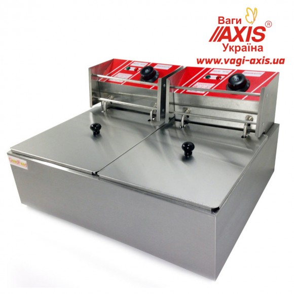 Фритюрница двойная электрическая профессиональная GoodFood EF6+6 Фритюрница двойная электрическая профессиональная GoodFood EF6+6