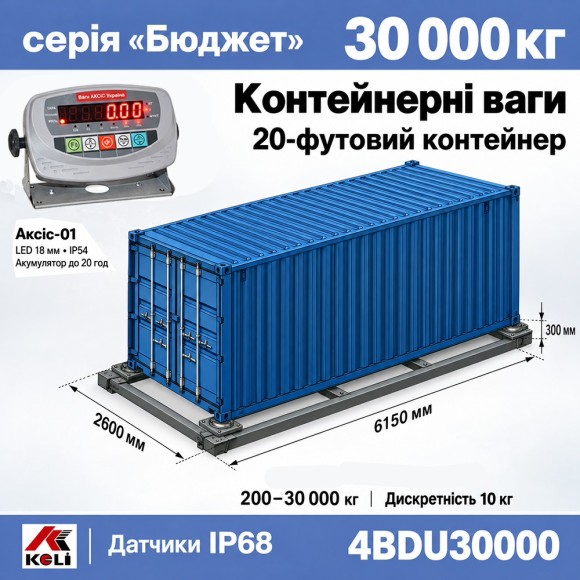 Контейнерные весы 4BDU30000 Бюджет до 30 т