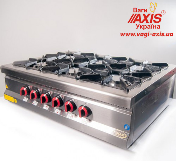 Плита газовая промышленная Pimak M015-6N (30x30) 