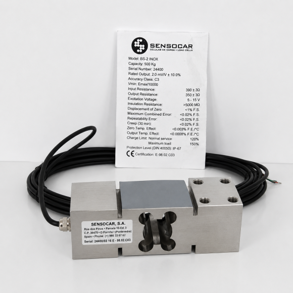 Тензодатчик Sensocar BS-2 C3/C6 (150, 300, 500, 750, 1000 кг) Сенсокар Тензодатчик Sensocar BS-2 C3/C6 (150, 300, 500, 750, 1000 кг) Сенсокар