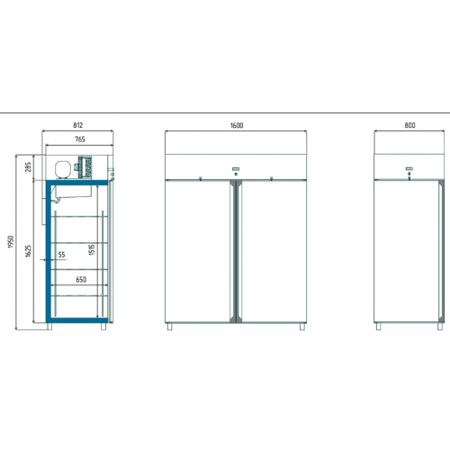 Шкаф холодильный Гольфстрим Sv 114-S (метал. двери) 