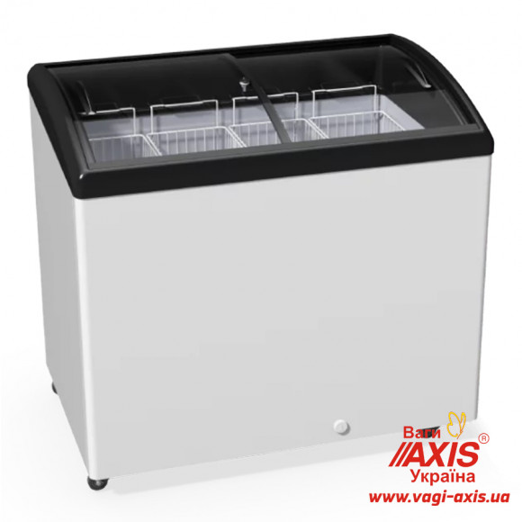 Chest freezer with bent glass Juka M300SH Chest freezer with bent glass Juka M300SH