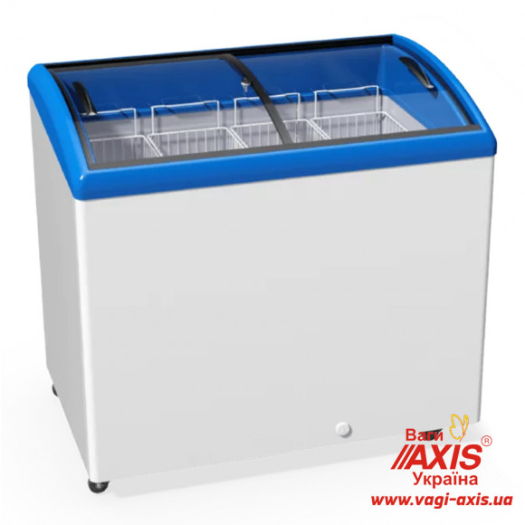 Chest freezer with bent glass Juka M300SH Chest freezer with bent glass Juka M300SH