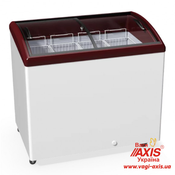 Chest freezer with bent glass Juka M300SH Chest freezer with bent glass Juka M300SH