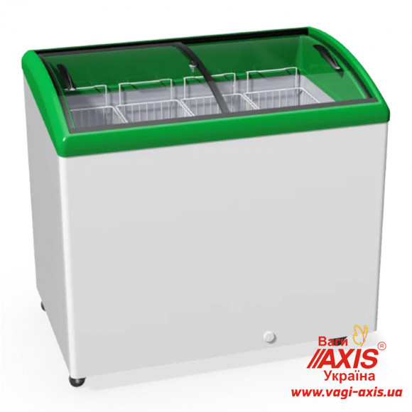 Chest freezer with bent glass Juka M300SH Chest freezer with bent glass Juka M300SH