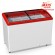 Chest freezer with bent glass Juka M400SH Chest freezer with bent glass Juka M400SH