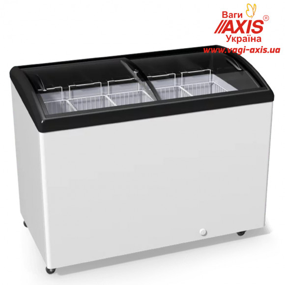 Chest freezer with bent glass Juka M400SH Chest freezer with bent glass Juka M400SH