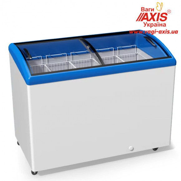 Chest freezer with bent glass Juka M400SH Chest freezer with bent glass Juka M400SH