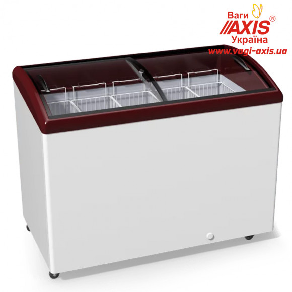 Chest freezer with bent glass Juka M400SH Chest freezer with bent glass Juka M400SH