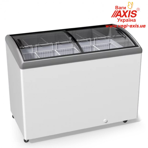 Chest freezer with bent glass Juka M400SH Chest freezer with bent glass Juka M400SH