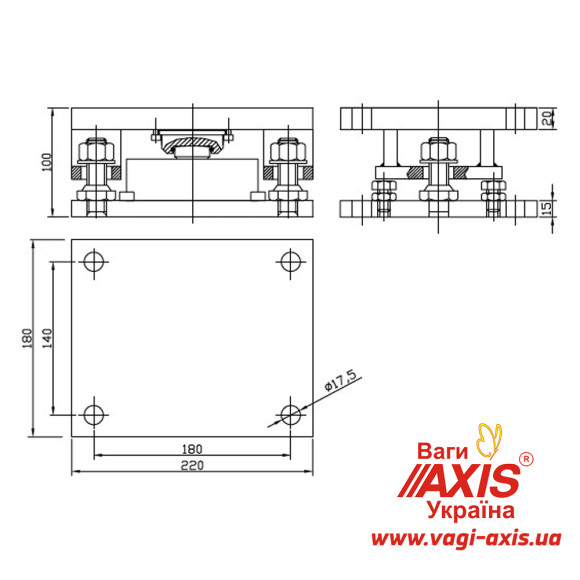 Модуль встройки для бункеров ANTIV/CR-2 тензодатчика CR-2 (2,5, 5 и 10 т) Модуль встройки для бункеров ANTIV/CR-2 тензодатчика CR-2 (2,5, 5 и 10 т)