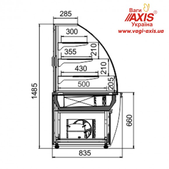 Витрина кондитерская Дакота 85/150 Decor 1,5м Витрина кондитерская Дакота 85/150 Decor 1,5м