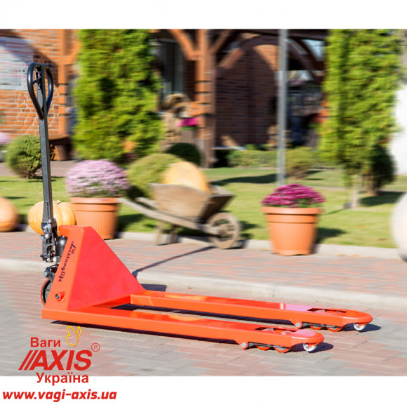 Рокла, Тележка гидравлическая DF25 широкие вилы (чугун/полиуретан)