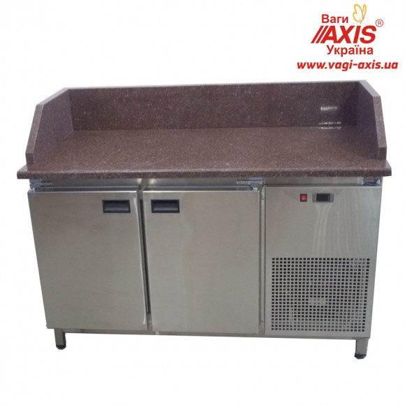 Холодильный стол Tehma с гранитной столешницей 1 дверь + 2 ящика 3 борта (1400х700х850)