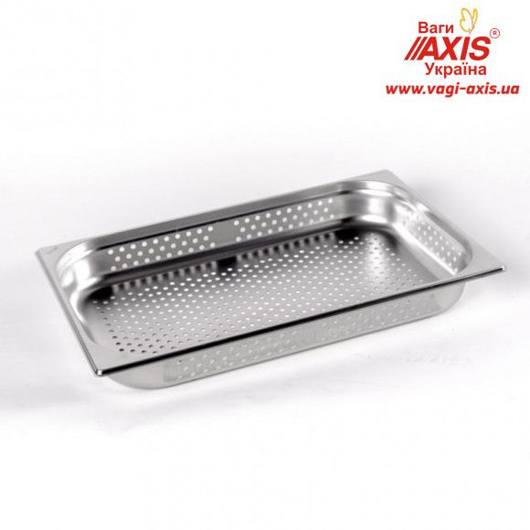 Гастроемкость Brillis перфорированная н/с без ручек 1/1x65mm, Ø 6 mm