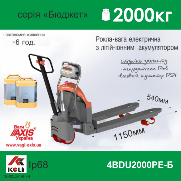 Электрическая рокла с весами 4BDU2000РЕ-Б Бюджет