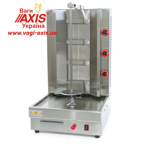 Аппарат для шаурмы газовый с двигателем GoodFood SM3MG